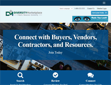 Tablet Screenshot of diversitymarketplace.com
